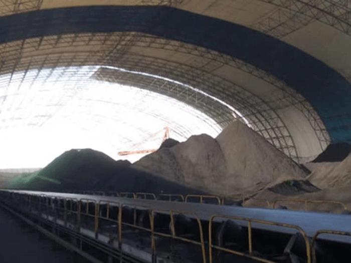 公主岭煤棚料仓网架